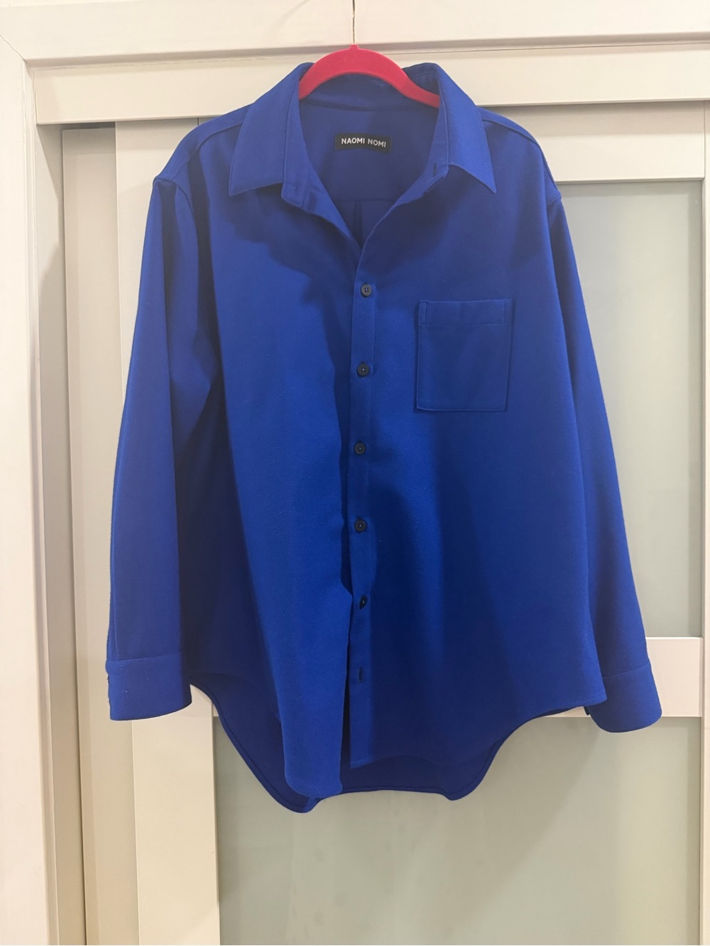 Naomi Nomi New Oxford in Electrical blue merino wool